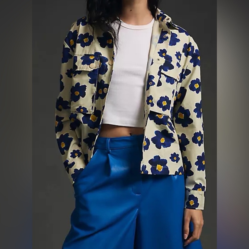 Anthropologie Pepaloves Size Small Floral Women's Jacket